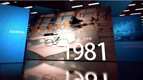 创意企业时间线博览会空间<strong>图文</strong>展示AE模板