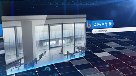 震撼大气科技企业业务图文介绍AE模板