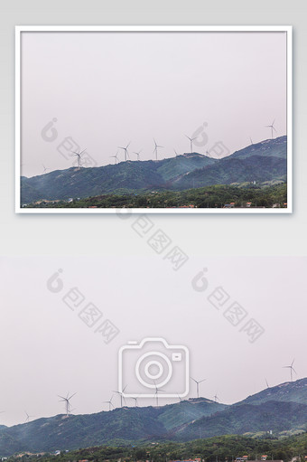 节能环保风力发电机摄影图图片