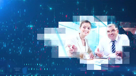 数字化信息科技商务相册宣传展示AE模板.