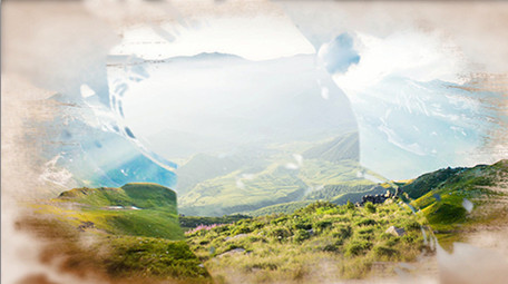 生态建设水墨片头AE模板