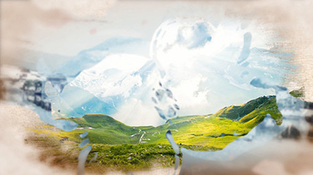 生态建设水墨片头AE模板