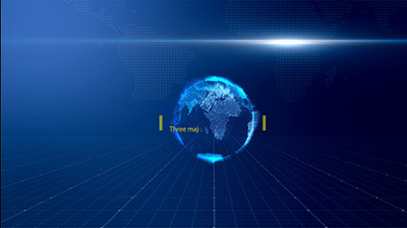 科技大气企业项目分类图文模板