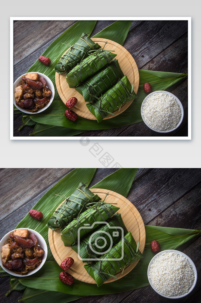 中国风端午节传统美食粽子摄影图片图片