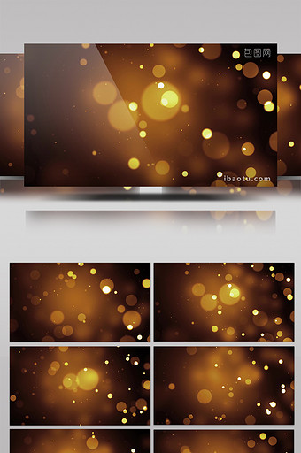 金色粒子斑点闪烁婚礼背景led视频图片