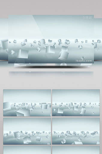 白色炫酷方格科技互联网背景展示视频素材图片