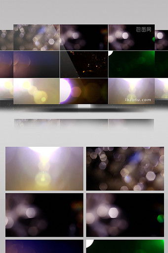 23组镜头光斑光晕转场特效视频素材图片