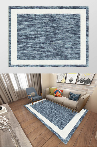 现代简约摩洛哥风格质感线条地毯图案装饰图片
