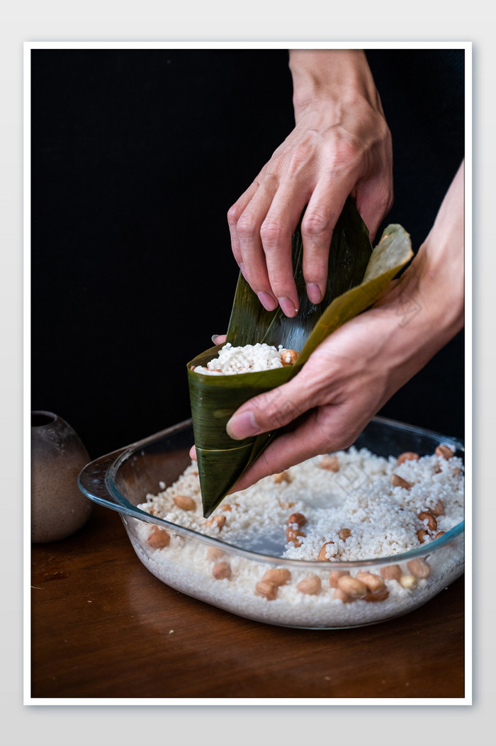 美食端午节包粽子传统习俗营养高清图图片图片
