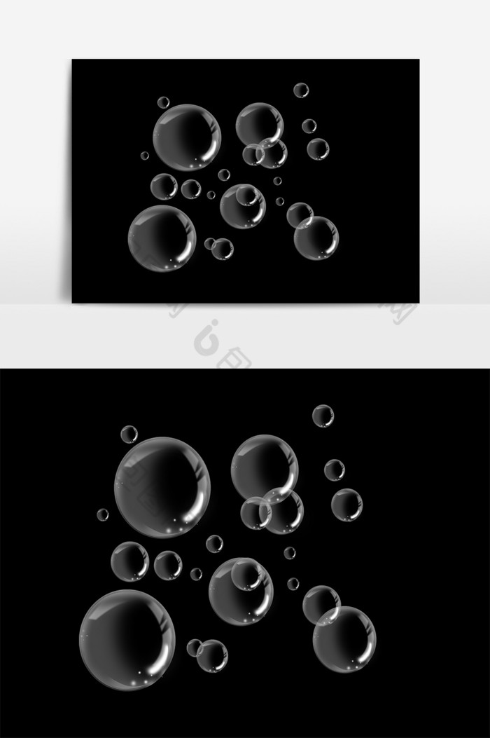 透明气泡水滴水晶圆球装饰图片图片