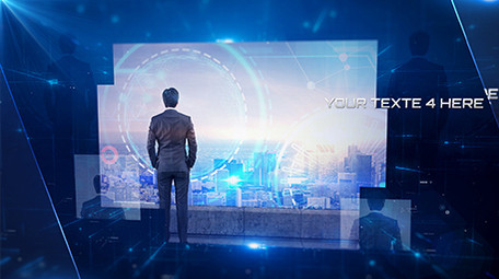科技商务图文展示