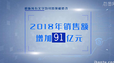 最新商务科技动态文字展示AE模板