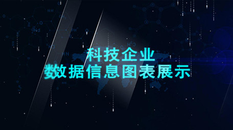 大气透明科技企业数据图表图文包装AE模板