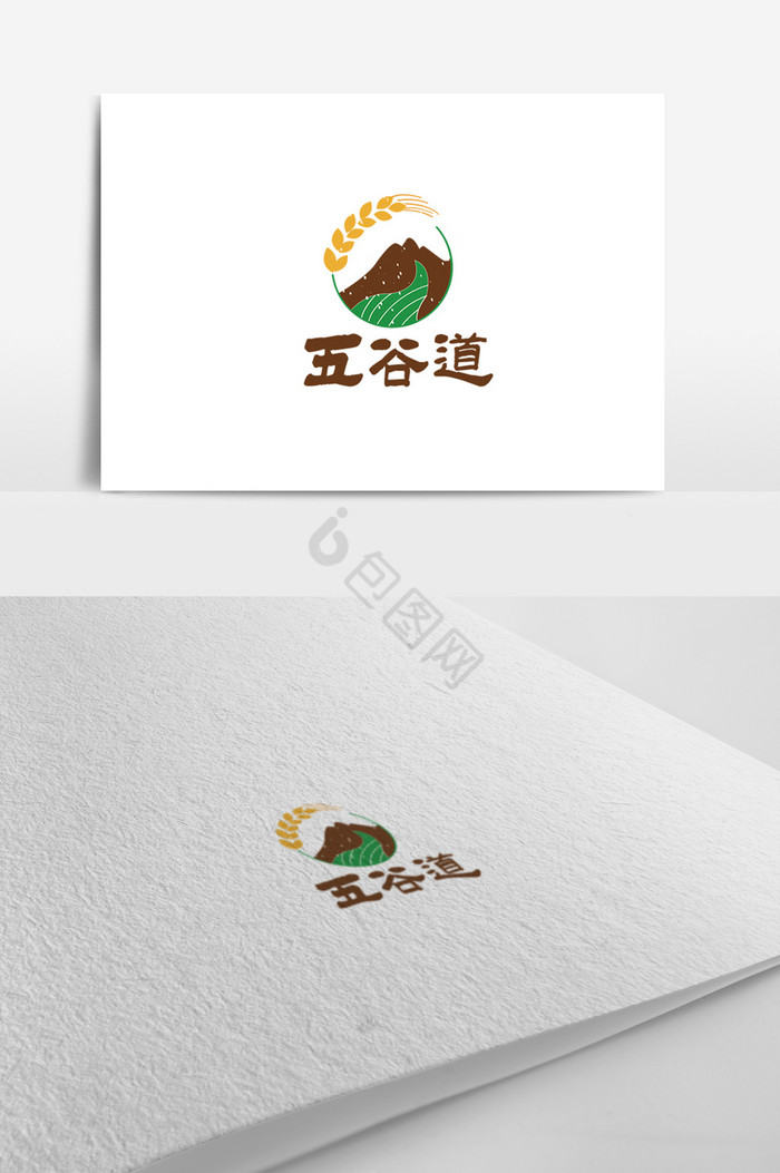 插画农业logo