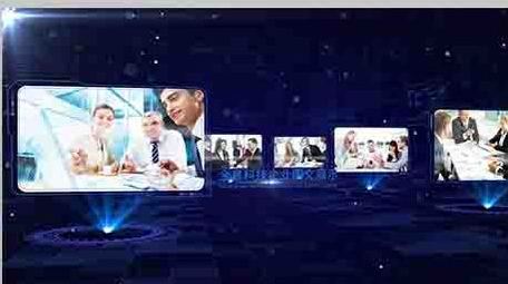 全息科技企业图文展示ae模板文件夹