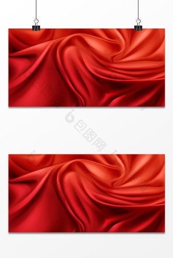 红色布料丝绸背景元素素材平面设计图片