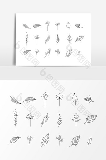 植物叶片树叶图案素材图片
