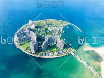 万宁融创日月湾人工岛蔚蓝海岛图片