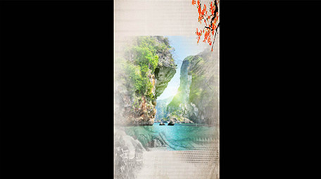 震撼大气古风水墨AE模板相册