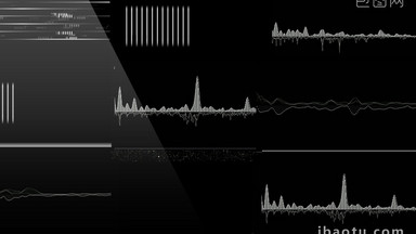 4组动态黑白电波图