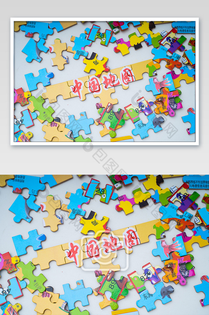 儿童玩具中国拼图智力颜色分明高清图图片图片