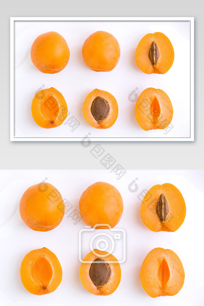 个性杏摆放横版水果杏图片图片