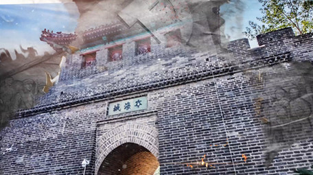 党的光辉历程回顾历史金色粒子图文模板