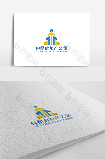 简洁大气房地产公司logo设计图片
