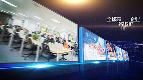 三维C4D加AE党政图片AE模板