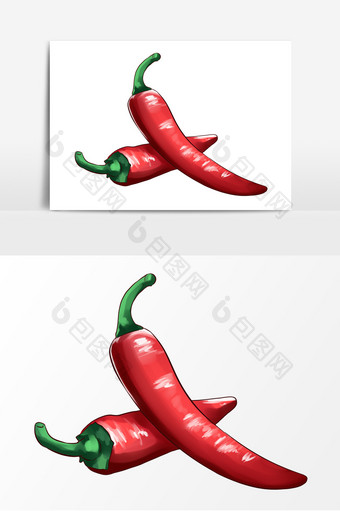 辣椒蔬菜形象元素图片