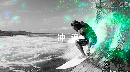 <strong>快闪</strong>震撼粒子<strong>图文</strong>展示AE模板