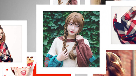 时尚现代多图汇聚标志展示AE模板