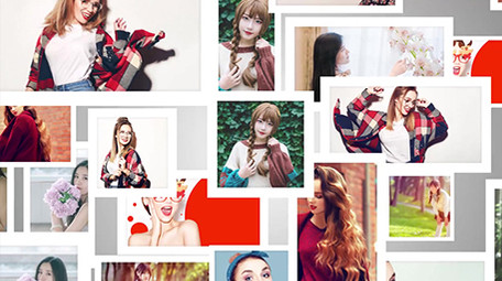 时尚现代多图汇聚标志展示AE模板