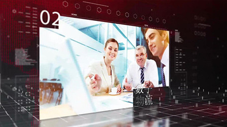 高科技全息商务宣传图文展示AE模板