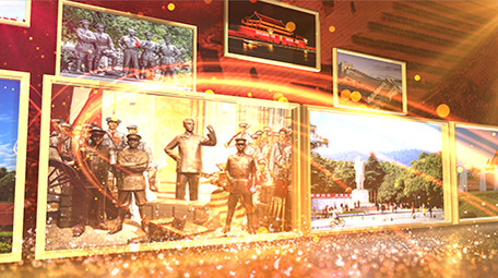 E3D党政图文展示AE模板视频片头素材