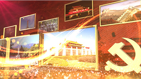 E3D党政图文展示AE模板视频片头素材