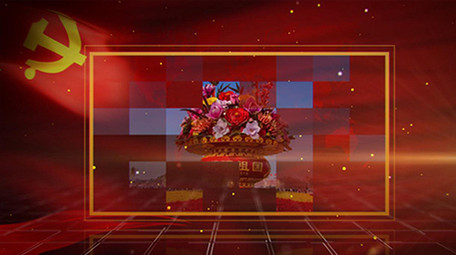 大气辉煌党建党政政府工作图片展示AE模板