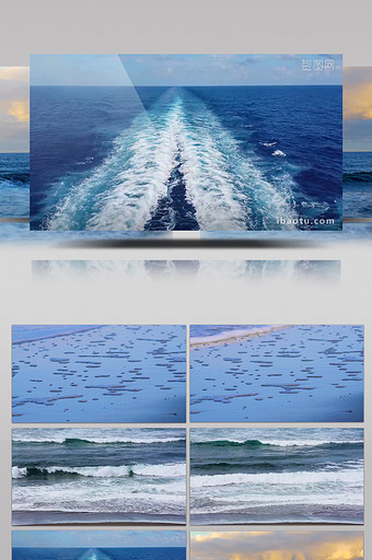 实拍海边景象视频素材图片