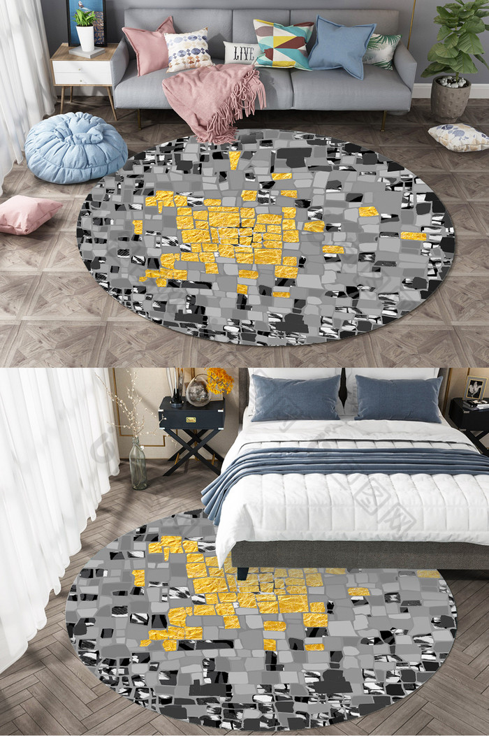 现代地毯卧室地毯客厅地毯图片