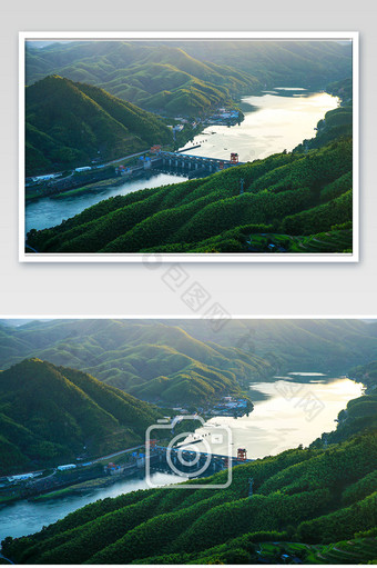 大气风景水电站壮丽水利风景摄影图片