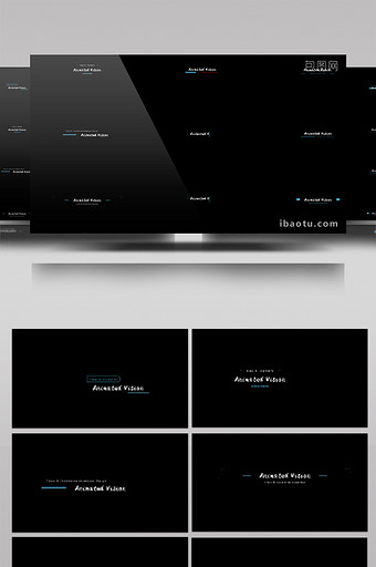 15种不同个性标题文字排版动画效果包装图片