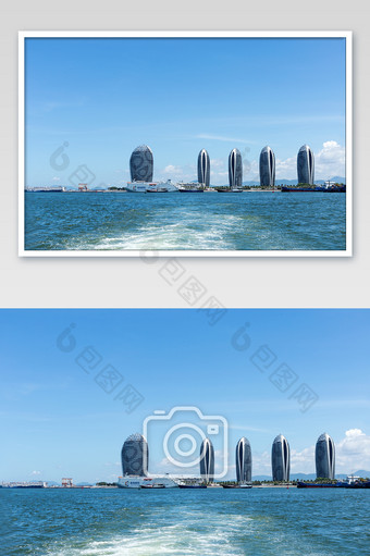 三亚地标建筑凤凰岛景观图片