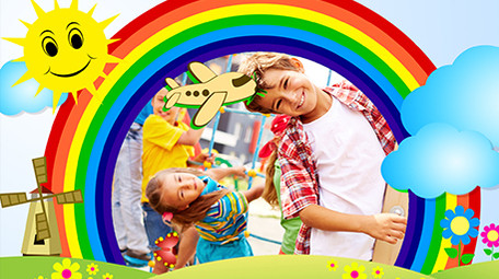 欢乐六一儿童节卡通图文相册pr模板