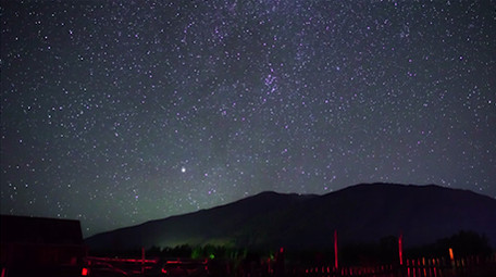 唯美新疆喀纳斯星空延时视频
