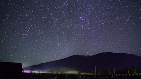 唯美新疆喀纳斯星空延时视频