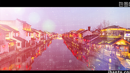 扁平化线条视觉差<strong>图文</strong>片头PR模板