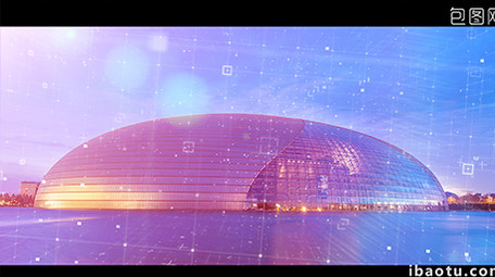 扁平化线条视觉差<strong>图文</strong>片头PR模板