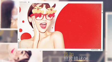 多图婚礼儿童家庭度假相册片头AE模板