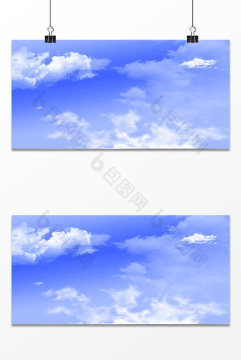 大气简约蓝色天空云渐变海报背景图片