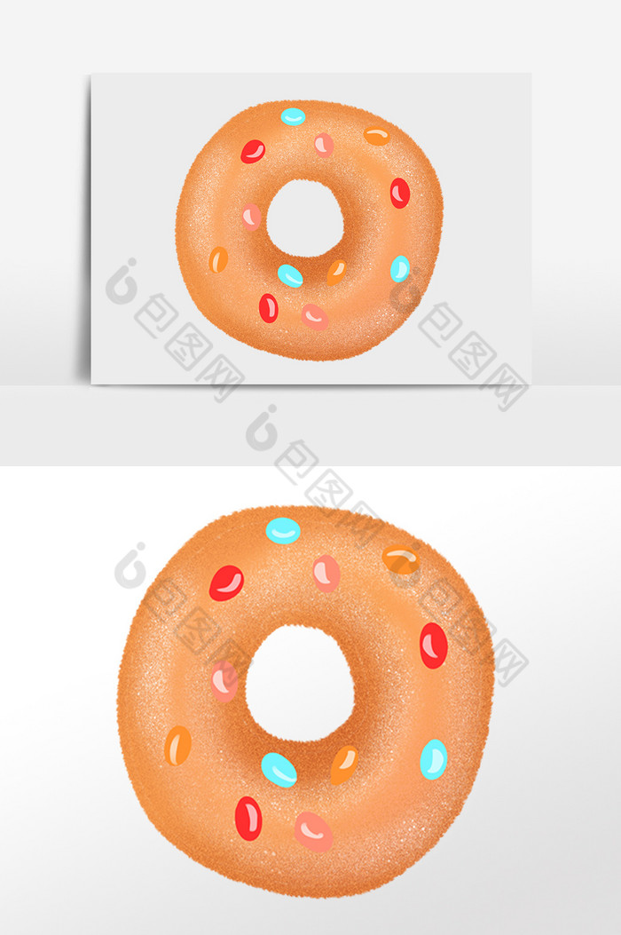 烘焙甜点甜品甜甜圈插画图片图片